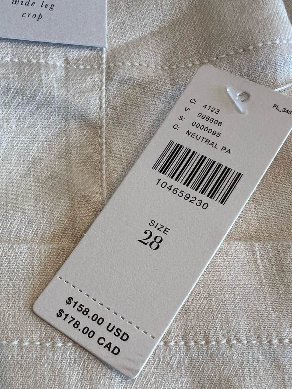 🇫🇷Anthropologie Colette Pants Maeve Linen Cropped Wide-Leg Pants New 28 France - Picture 14 of 15